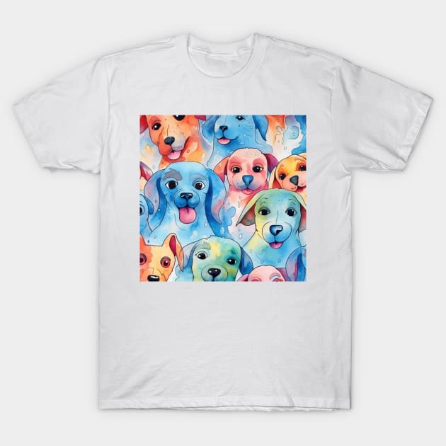 Happy Dogs T-Shirt by Liana Campbell